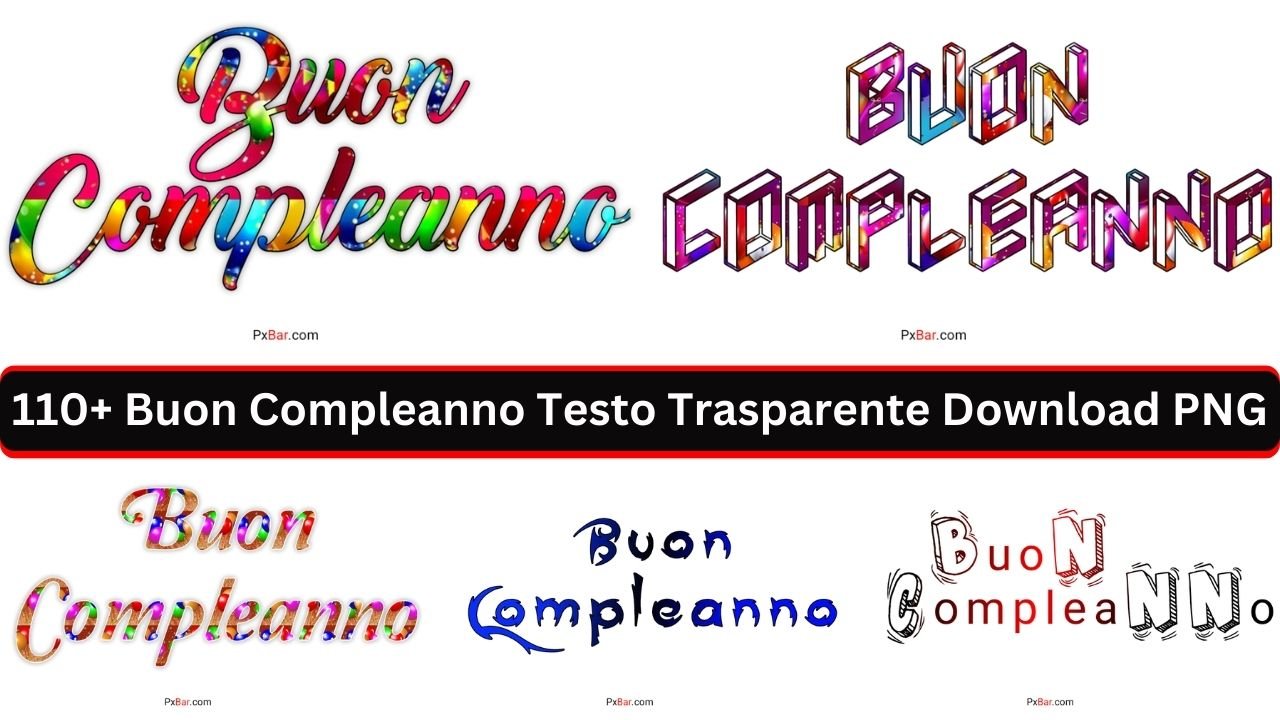 Buon Compleanno Testo Trasparente Download Png