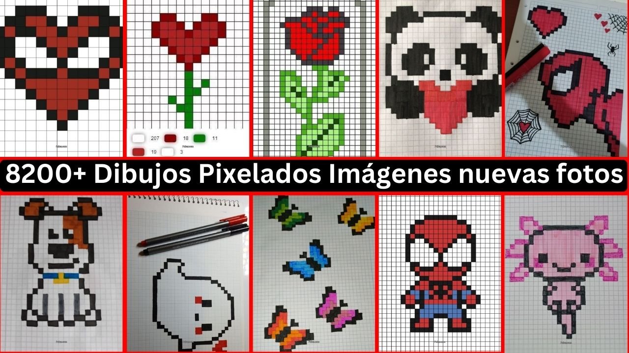 8200+ Dibujos Pixelados Imágenes Nuevas Fotos