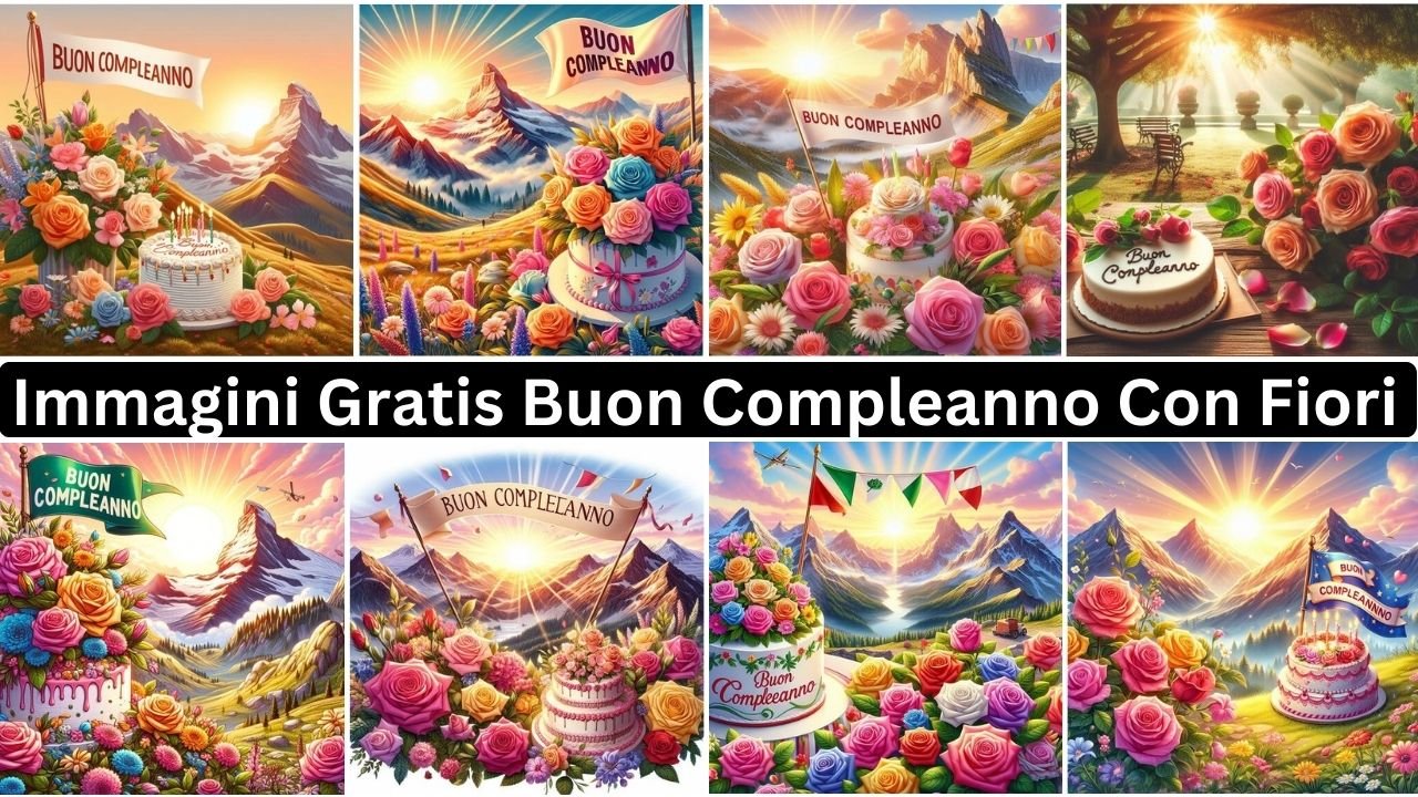 Immagini Gratis Buon Compleanno Con Fiori Ai