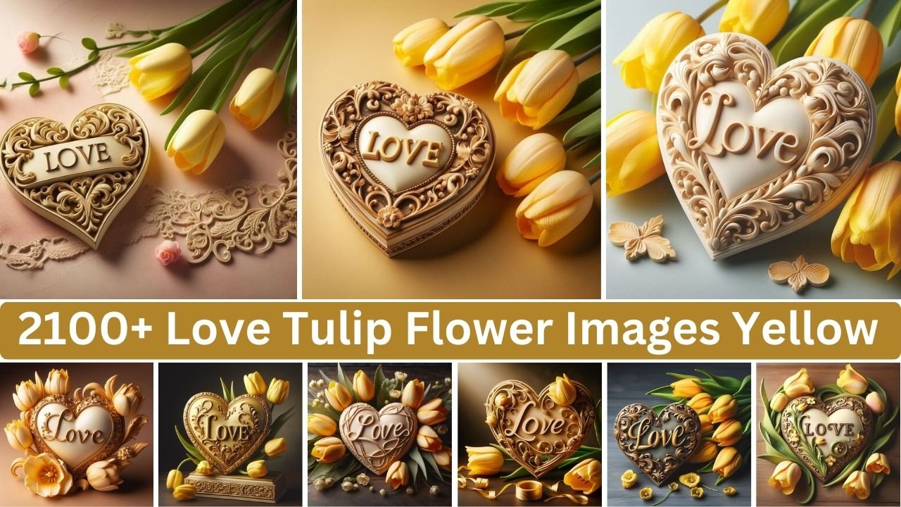 Love Tulip Flower Images Yellow